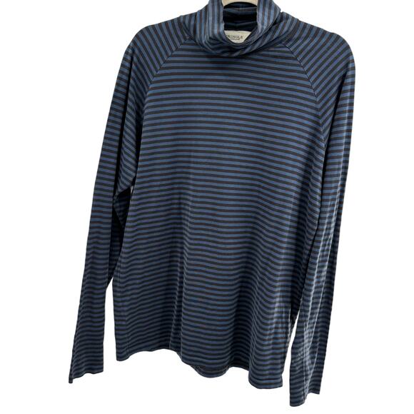 Pringle of Scotland Blue Striped Turtleneck - Picture 3 of 8